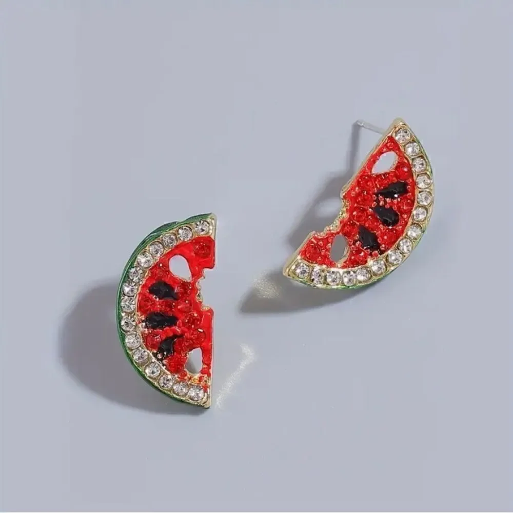 🍉 Betsey Johnson sparkling & sweet & juicy watermelon slice earrings 🍉